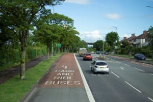 A4 Portway bus site entrance