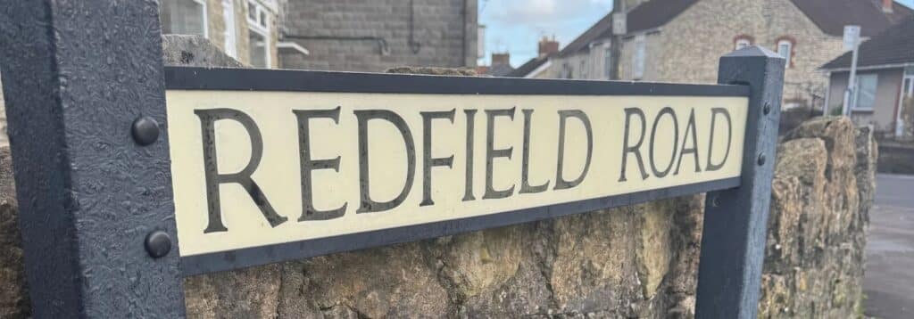Road sign for Redfield Road