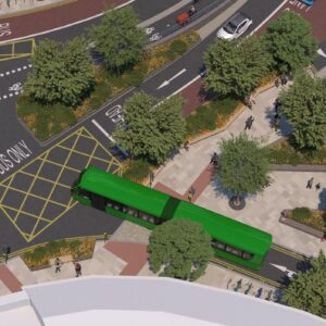 Artist's impression - new access from Union St to The Haymarket