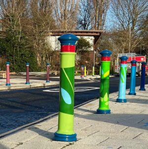 Whitehouse Lane Bollards 3 - image credit - Upfest